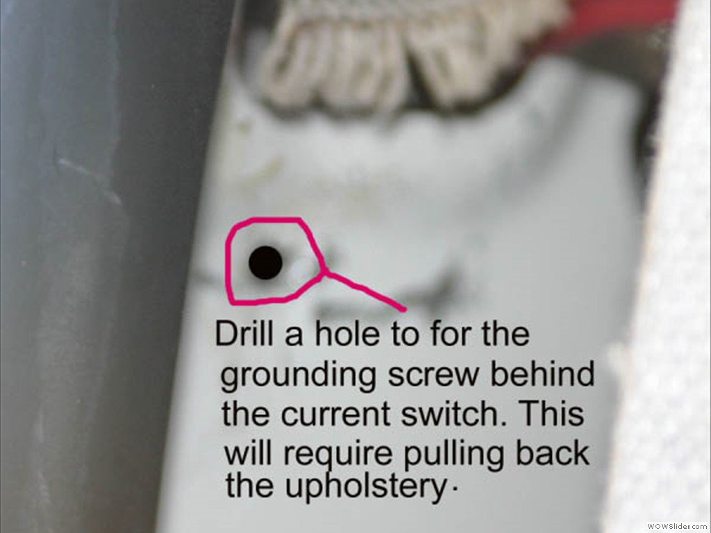 Drill a hole
